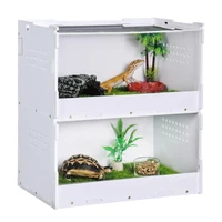 double layer reptile breeding box pvc reptile breeding box lizard tortoise snake pet exotic heated insulation