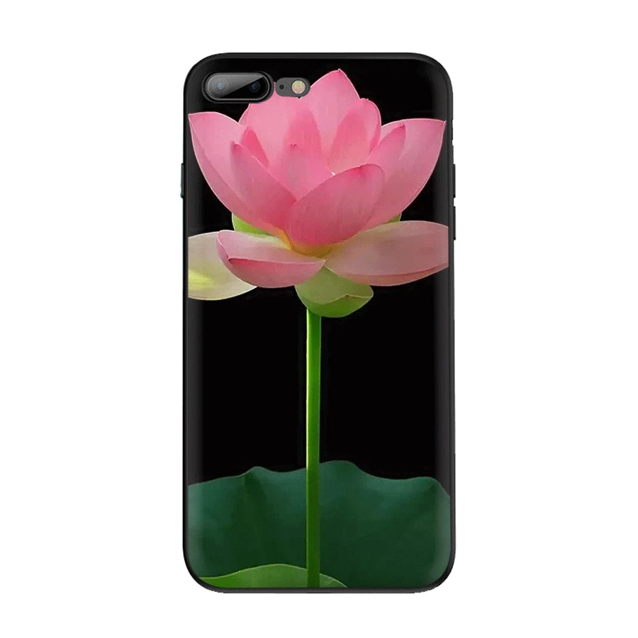 Чехол для iPhone 7 8 6 6s Plus 11 Pro XR X XS Max роскошный чехол розовый белый красный цветок