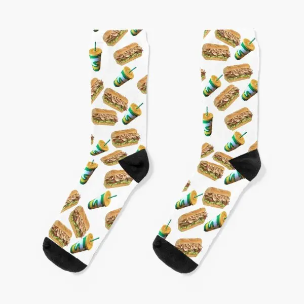 

Sandwich Crew Socks Funny Black Mens Women Autumn Ladies Girls Winter Sports Cute Short Pattern Unisex Best Comfortable Cartoon