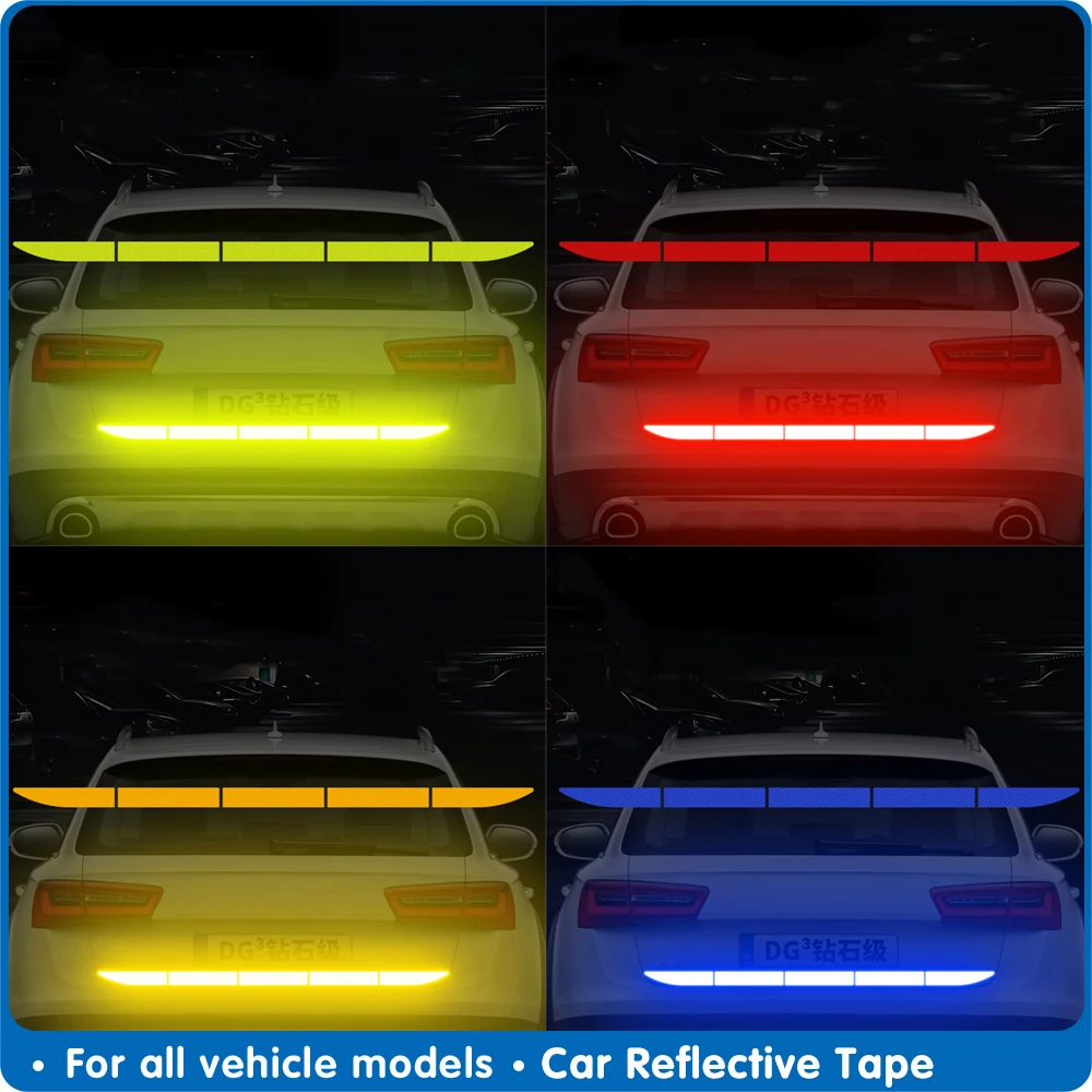 Внешняя Предупреждение ждающая лента Автомобильная отражающая наклейка для