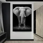 Фотообои со слоном для мамы и ребенка, настенное искусство, холст, Современная гостиная, украшение для дома, картины без рамки