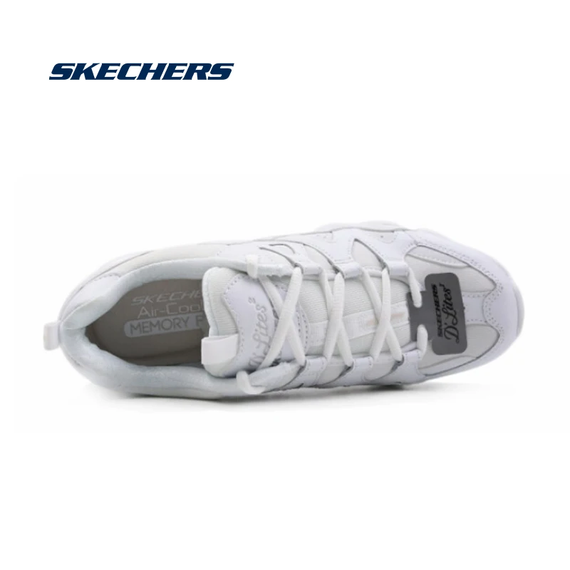 Женские кроссовки на платформе Skechers повседневные массивной для прогулок 88888328-WHT |