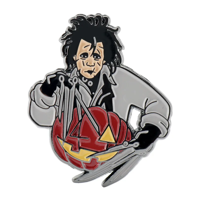 

Halloween Pumpkin Enamel Pin Movie Beetlejuice Brooches for Women Shirt Clothes Bag Pins Badge Figure Brooches for Ladies