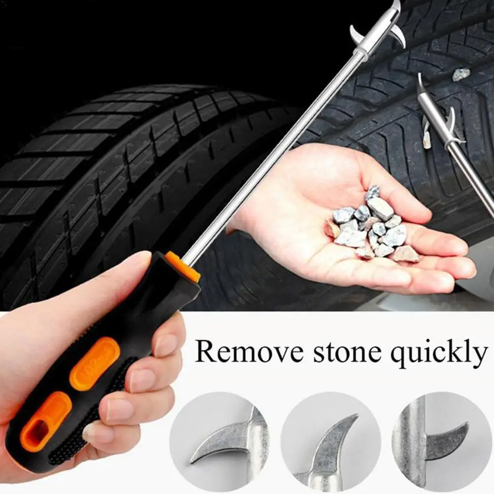 

Инструмент для чистки автомобильных шин со встроенной отверткой