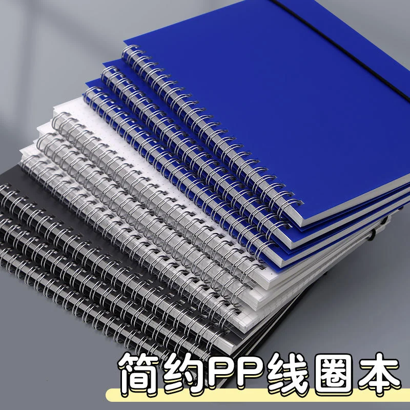 

PP A5 Spiral Notebook Office Supplies Drawing Sketch Notebooks Blank Dotted Line Grid Page Planner Diary Notepad