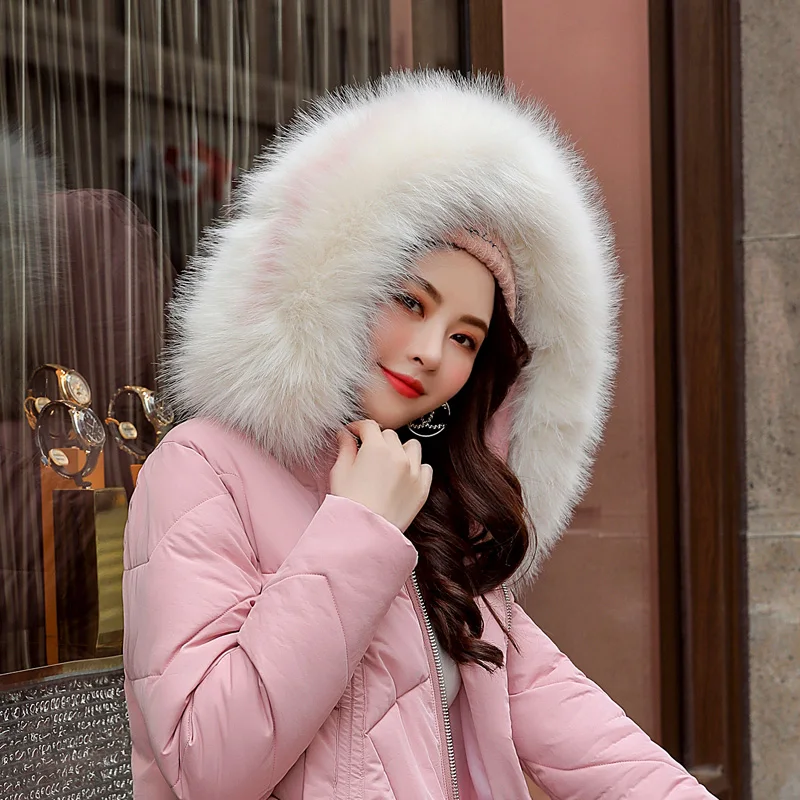 

Fur Collar Winter Jacket Women Hooded Coat Fashion Parka High Quality Warm Thicken Outwear Female Coat Parkas Large Size 3XL