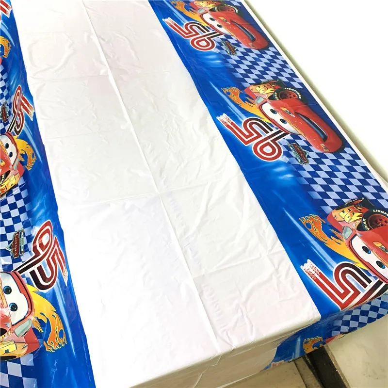 Disney Cars Lighting Mcqueen 108*180 см украшения для дня рождения Детские принадлежности одноразовая посуда скатерть для душа ребенка