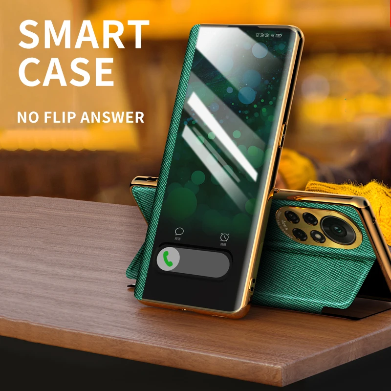 

Hyso Luxury Shockproof Camera Lens Protection Filp Leather Phone Case For Huawei Nova 8 Pro 7 Cellphone Back Cover Fundas Coque