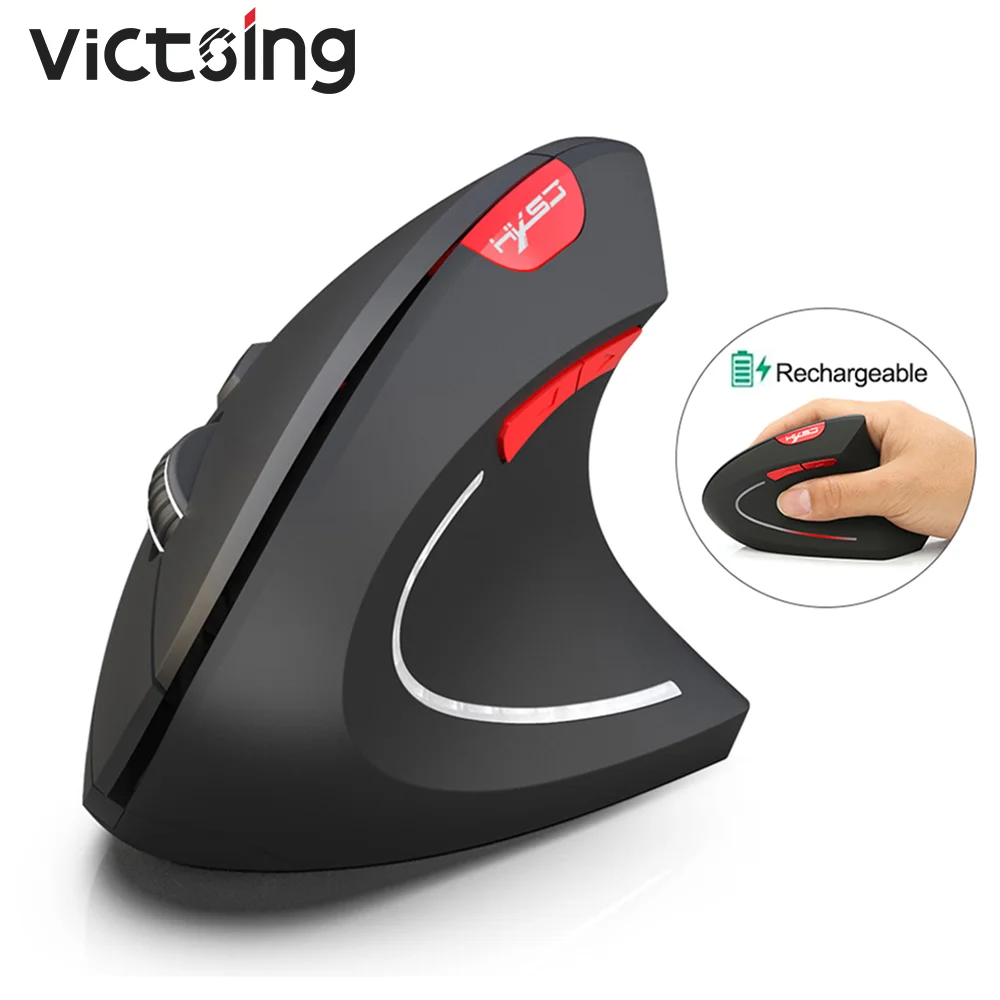 

VicTsing T29 Vertical Ergonomic Gaming Wireless Mouse Bluetooth Gamer Mouse 2400DPI adjustable 6 Buttons For PC Mouse gamer