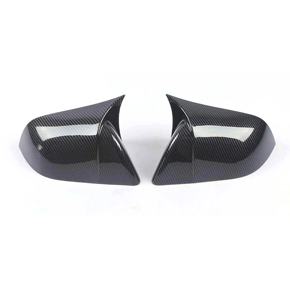 

For Tesla model 3 Rear View Mirror Protective Cover Black/White Bright Surface/Carbon Fiber Texture Personality Car Modification