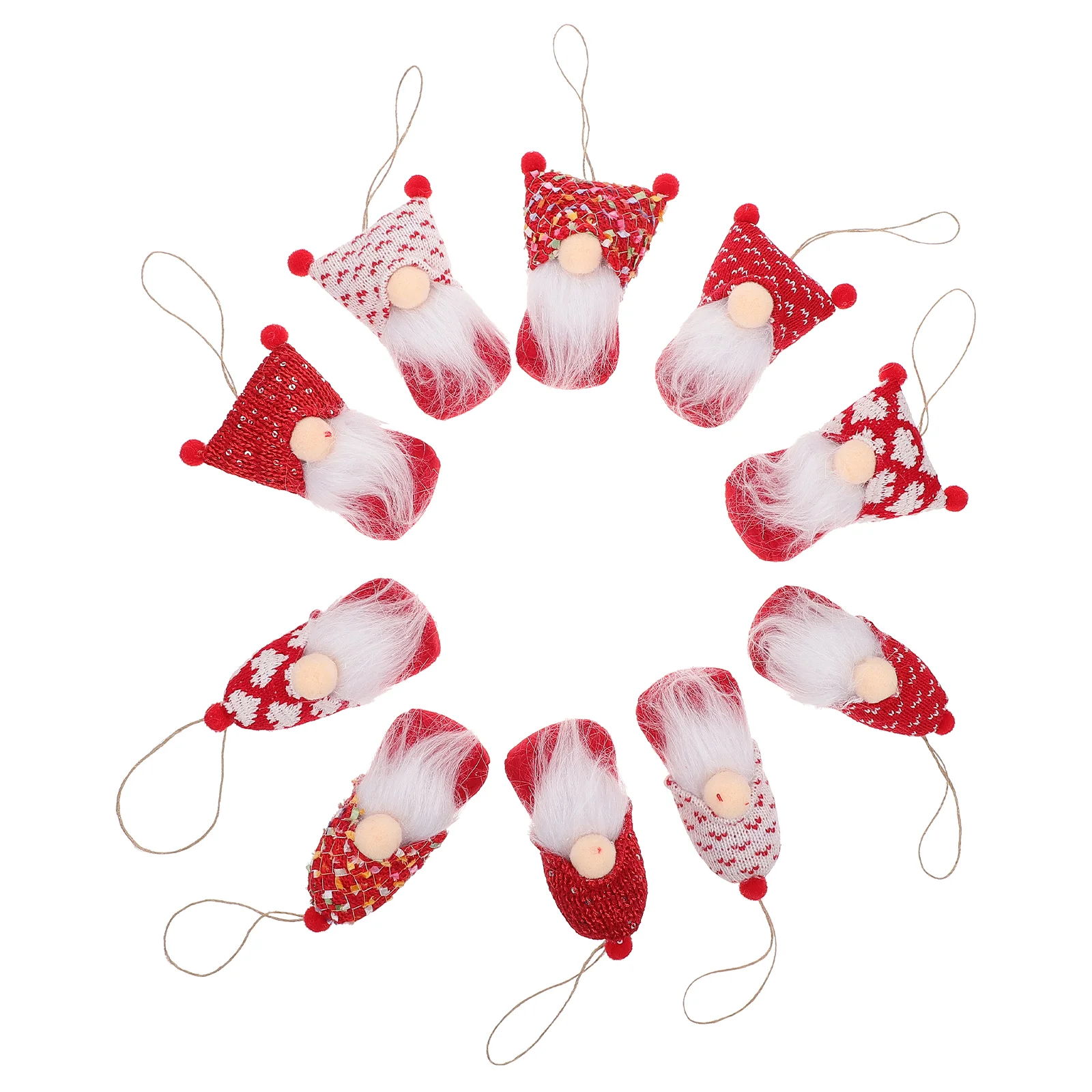 10 piezas colgantes creativos para el D&iacute;a de San Valent&iacute;n, adorno para Festival, decoraciones de hombre viejo y Gnomo-4