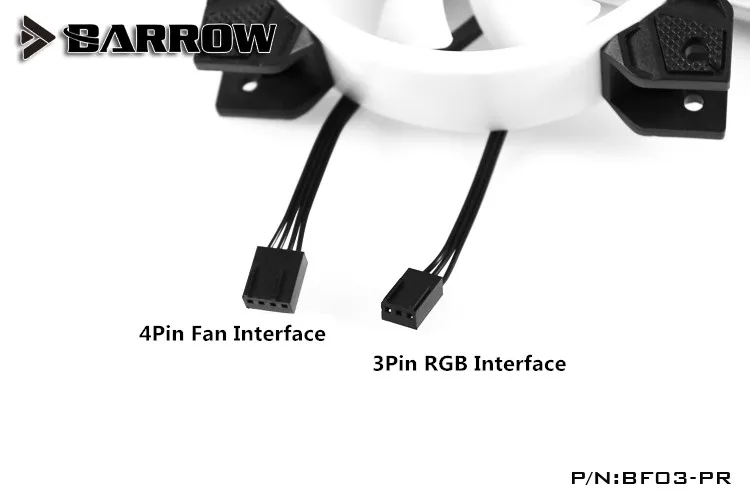 Курган PWM водяного охлаждения вентилятор Аврора Никелированное покрытие RGB v2
