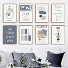 Matisse абстрактные зрительно-моторную, костюм для девочки, для джаза, художественная стена с цитатой холст картины Nordic Плакаты и принты настенные картины для Декор в гостиную