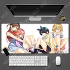 Большой игровой коврик для мыши Yu Zuoan с аниме красивая девушка, офисный коврик для мыши для ноутбука, нескользящий Настольный коврик XL