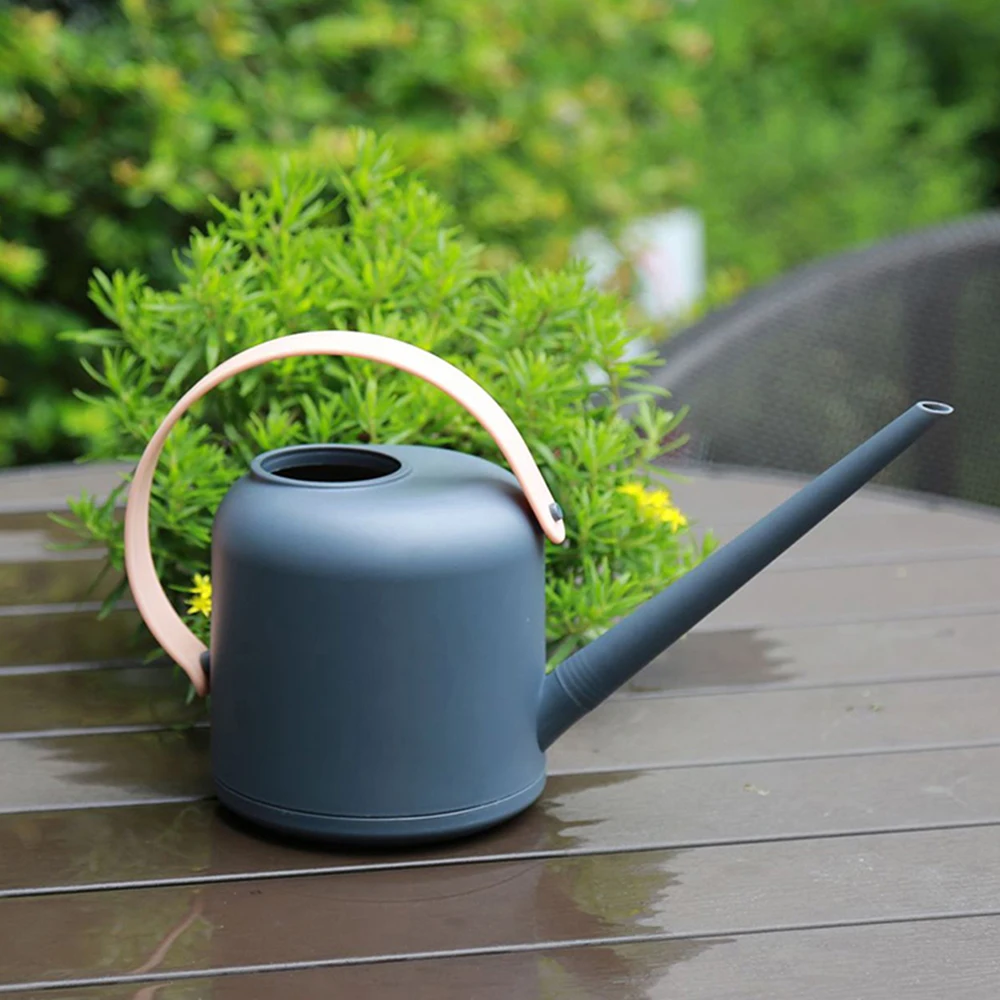 

Long Spout Watering Can Reusable Plastic Mini Watering Pot Kettle for House Bonsai Plants Garden Flower 1.7/1.1L