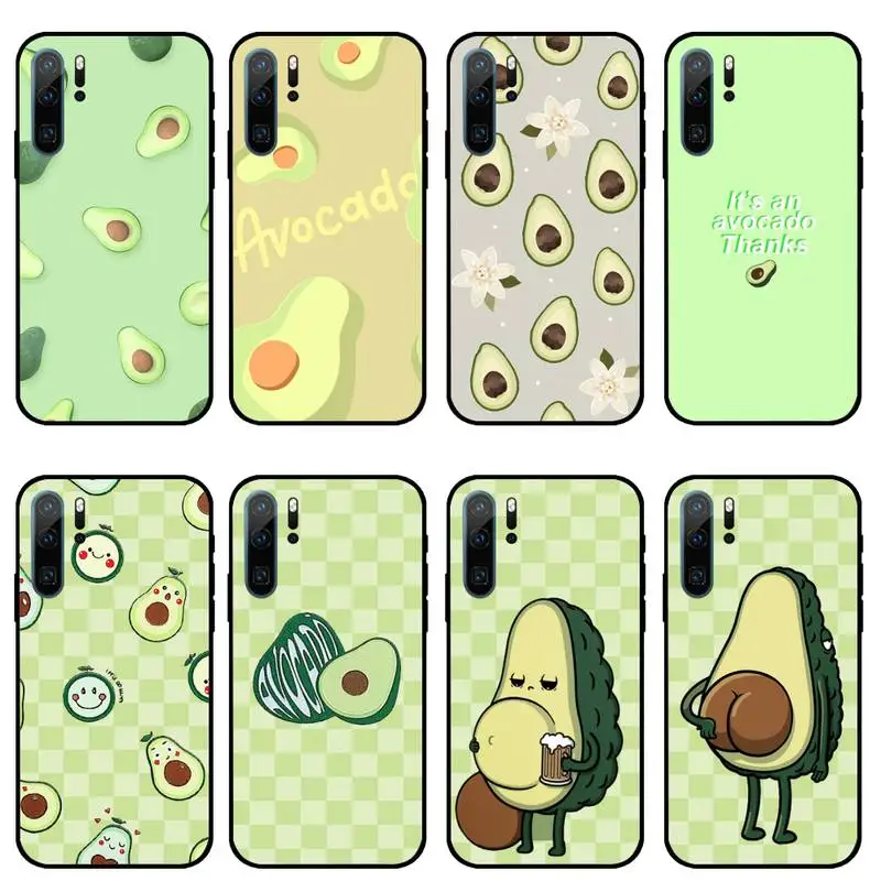 

Avocado cute cartoon fruit Phone Case For Huawei honor Mate P 10 20 30 40 i 9 8 pro x Lite smart 2019 nova 5t