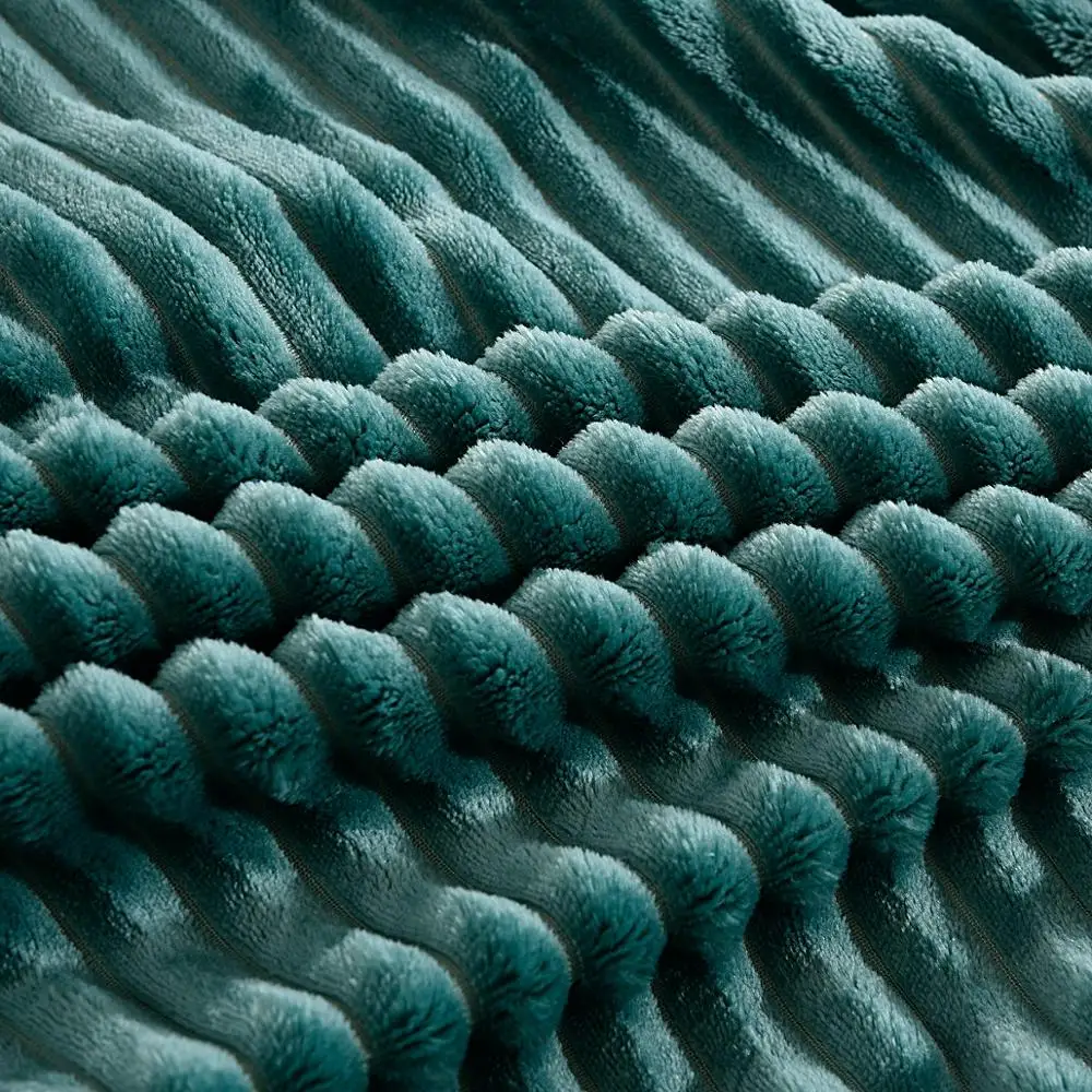 Полосатые фланелевые одеяла для кроватей из кораллового флиса зимнее постельное