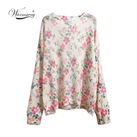 mohair sweater jumper with diamonds women spring autumn 2021 floral printed casual pullovers pull femme vintage knitwear b 026