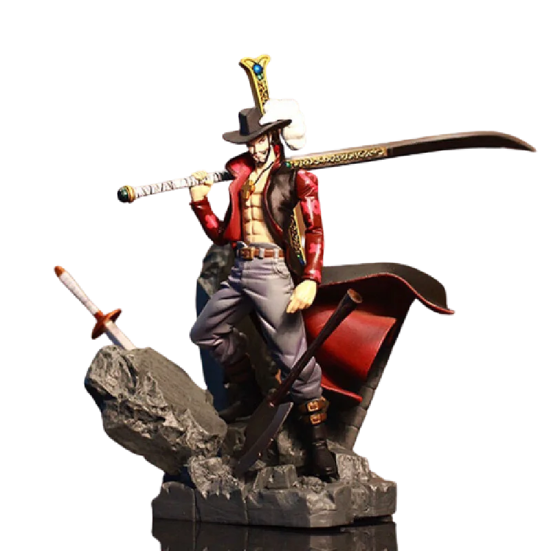 

One Piece Anime Figure Dracule Mihawk Top Decisive Battle Oka Shichibukai 15cm Pvc Action Figure Decoration Model Toy Gift