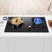 gas stove with induction cooker embedded cooktop household kitchen cooking machine 220v lpgnatural gas cooker