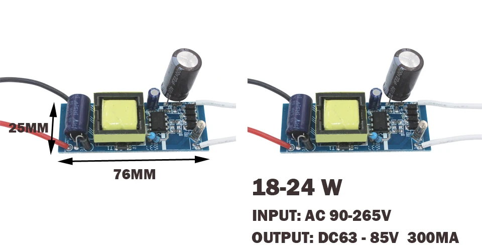 1-3W 4-7W 8-12W 12-18W 18-24W 25-36W LED driver power supply built-in constant current Lighting Transformers for DIY light | Лампы и