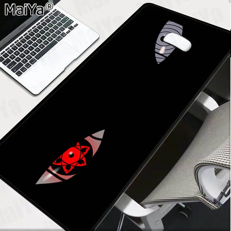 Lock Edge 40X90cm Maiya крутой аниме Наруто глаза Ноутбук игровой мыши коврик для мыши большой коврик для мыши клавиатуры коврик - Цвет: Lock Edge 40X90cm