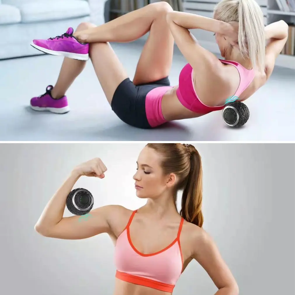 

Fitness Equipment Yoga Massage Ball Electric Massage Ball Rechargeable Four-speed Vibration Massage Ball Sporting Goods