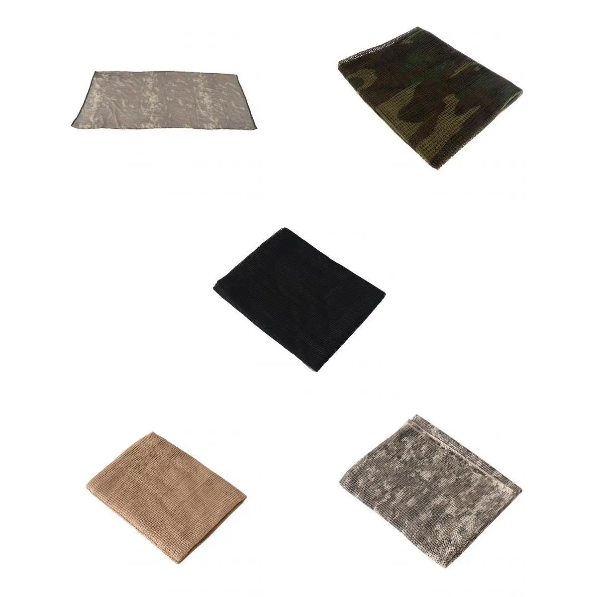 

5 шт Scrim Net Commando Охота камуфляж для лица платок-накидка сетка камуфляж