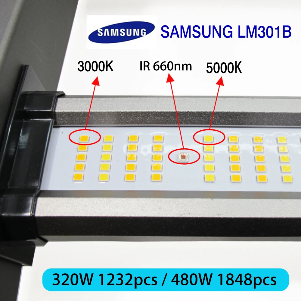 Новейшие технологии LED Grow Light Bar Садоводство Гидропоники Крытый сад полоса Samsung