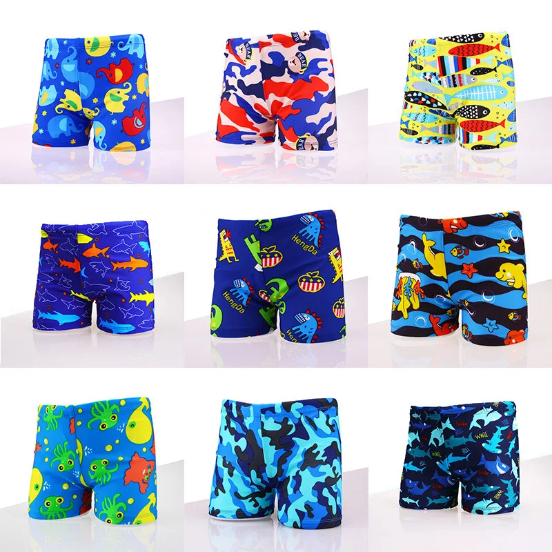 2023 NEW Cartoon Swimming Trunks For Boys Swim Trunks Swimsuit Children's Swimwear Kids Swimming Shorts Boys Bathing Suits