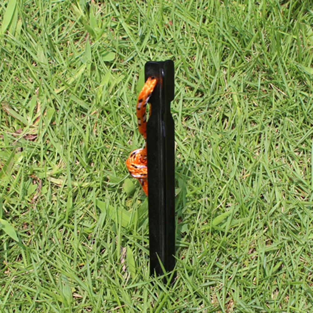 

6Pcs/set 18cm Tent Pegs With Rope Aluminum Alloy Outdoor Camping Trip Tent Peg Nail Traveling Hiking Equipment Accessories