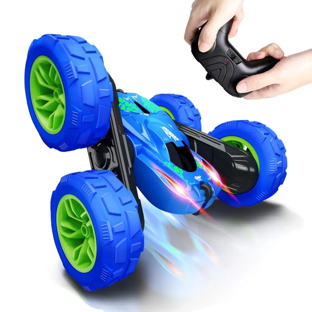 1/28 RC Stunt Car 2 4 Ghz высокоскоростное Сверкающее гусеничное транспортное средство с