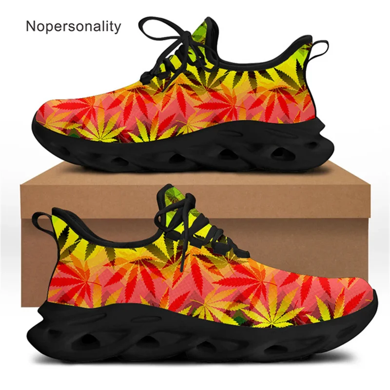 

Nopersonality Male Casual Sneakers Tropical Oil Palm Leaves Colorful Mesh Walking Shoes Men Breathable Flats Calzado Hombre