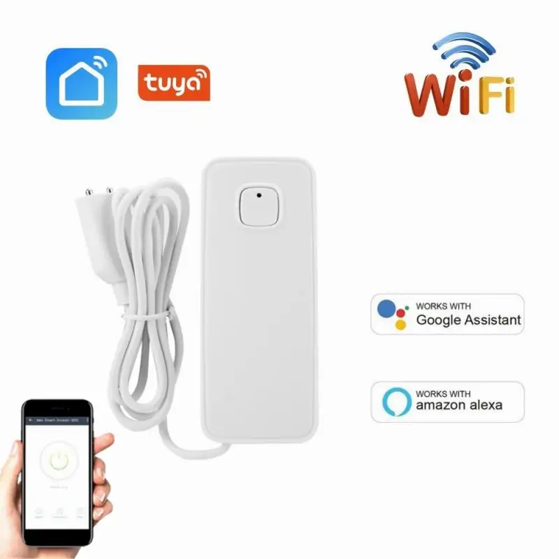 

WiFi Smart Tuya Water Leakage Sensor Smart Water Leakage Alarm Compatible With Tuya Smart/Smart Life APP Security Alarm System
