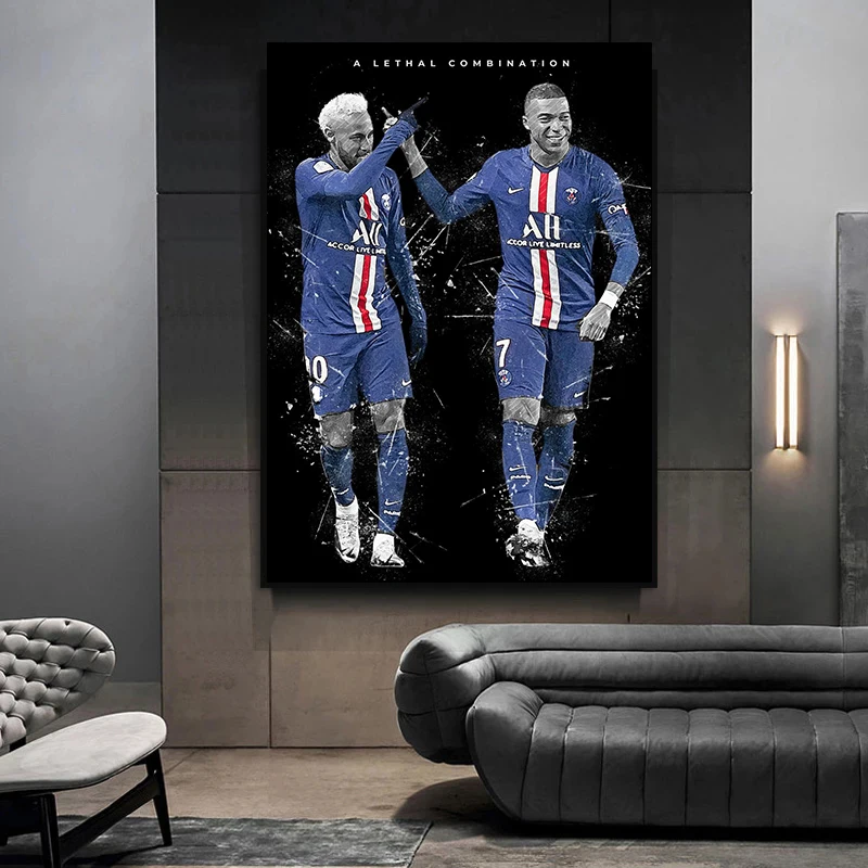 Баскетбол звезда футболист Портрет Искусство Холст Картина вдохновляющие