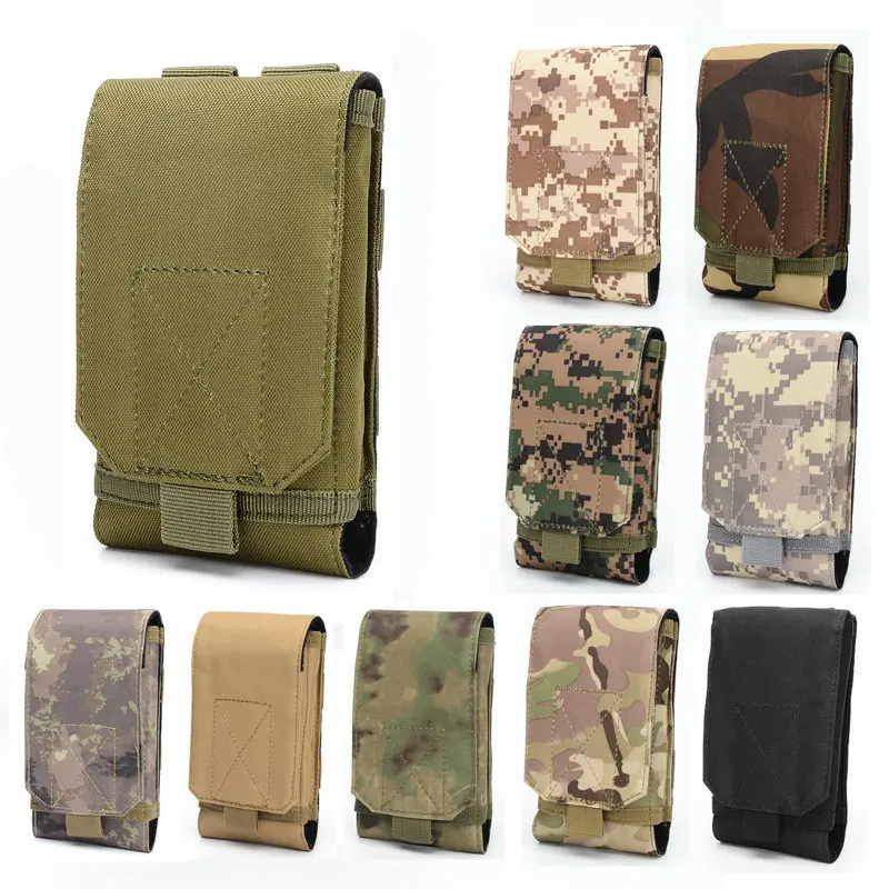 

Universal Phone Bag Outdoor Camouflage Waist Packs Tactical Army Cell Phone Holder Sport Belt Waterproof Sport Hunting Camo Bag