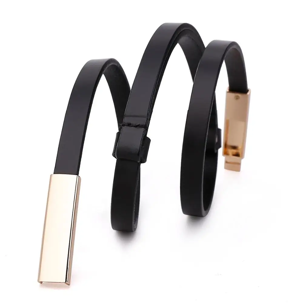 2019 Лидер продаж модные женские ремни кожаная металлическая подвесная Пряжка 1 0