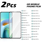 Закаленное стекло для Xiaomi Redmi Note 10 8 7 9 Pro 9s 10s, Защитная пленка для экрана Redmi 9, 8, 7, 10X, 9A, 9C, NFC, 9T, 8A, K30, K40, стекло, 2 шт.