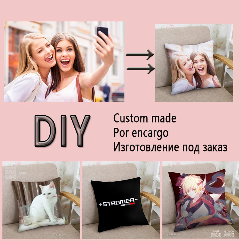 Индивидуальный чехол для подушки с фотопечатью DIY индивидуальный изображением Dii