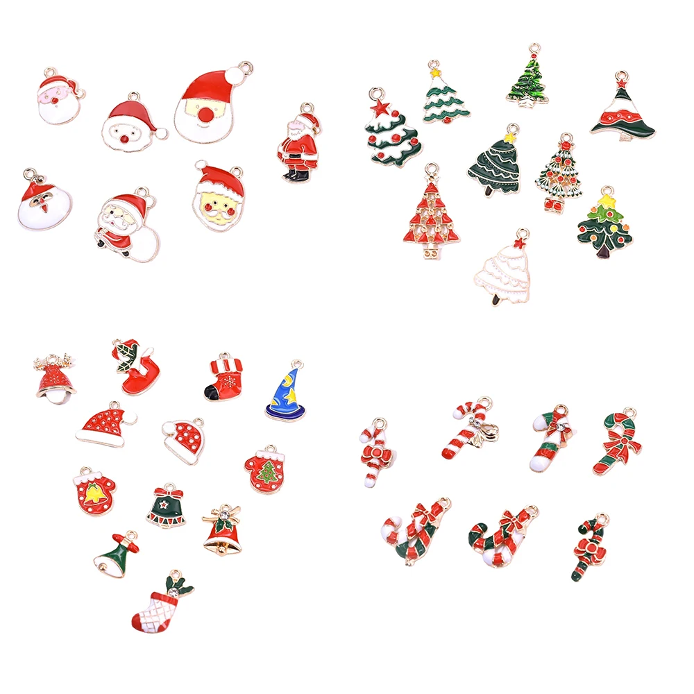 

Перчатки с эмалью в виде рождественской елки, оленя, колокольчика, 20 шт./лот, сделай сам, дизайн для изготовления ювелирных изделий, серьги, б...