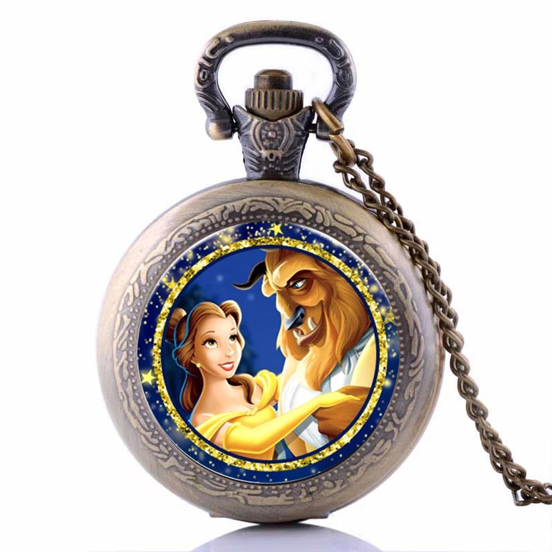 Красота и с рисунком из мультфильма Красавица Чудовище мультфильм кварцевые
