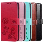 Кожаный чехол-бумажник с подставкой для Microsoft Nokia Lumia 532 435 535 540 1 Plus 2 2,1 2,2 цветочный чехол