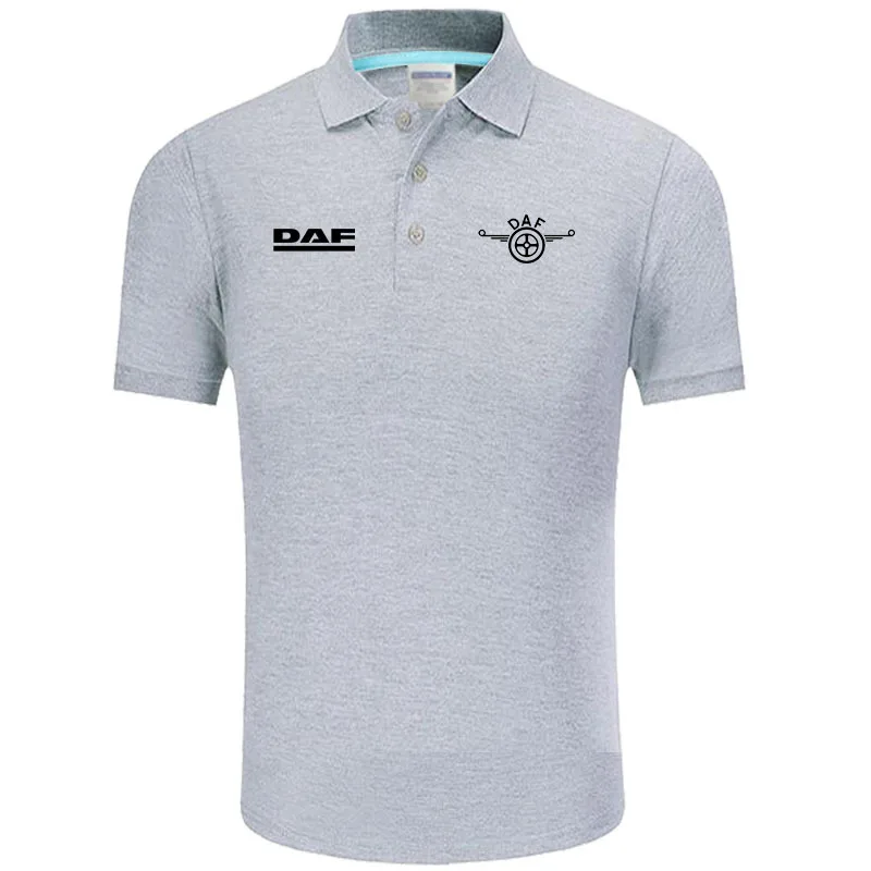 Поло мужское с логотипом DAF Классическая брендовая рубашка-поло повседневная