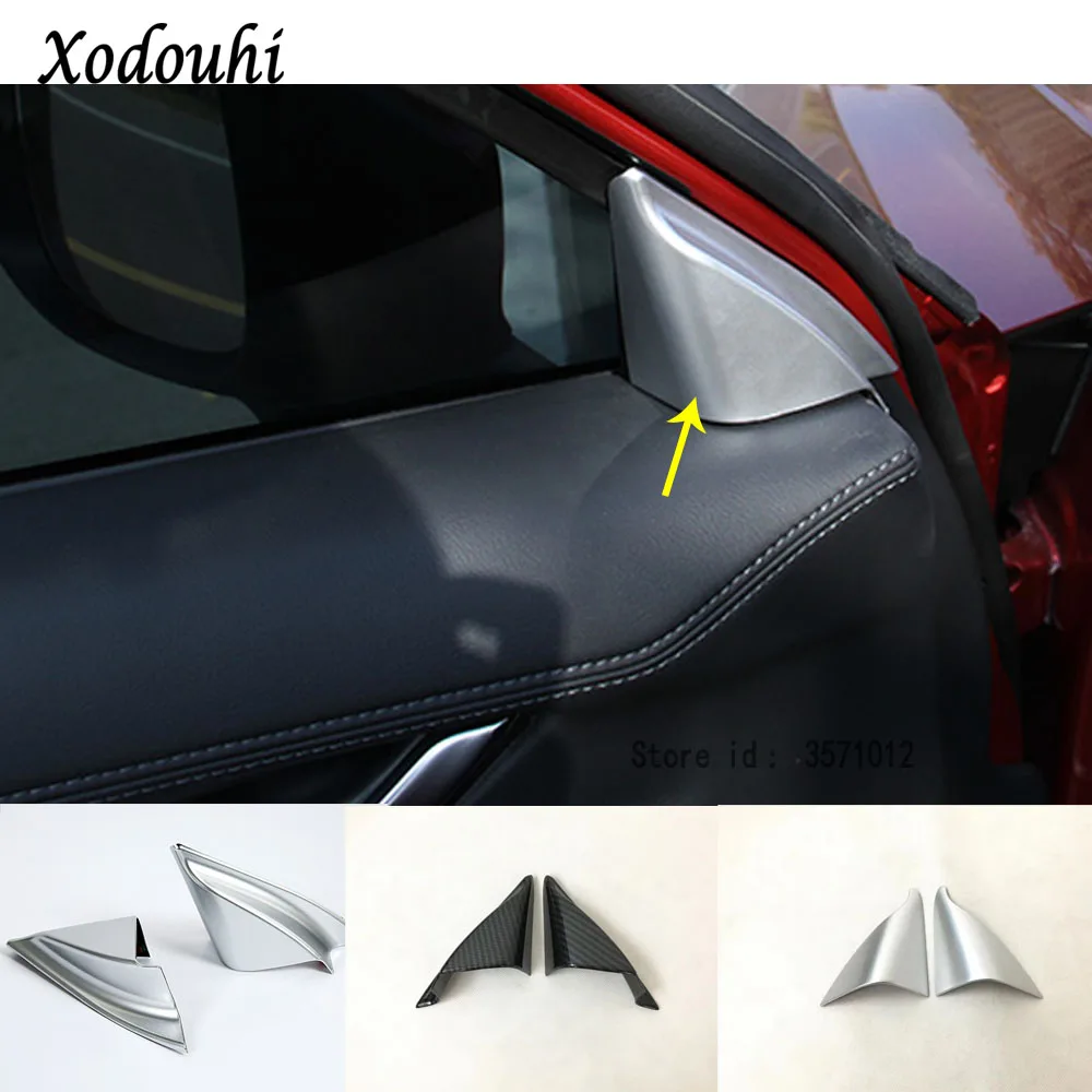 

Car Chromous Inner A Column Audio Speak Window Windshield Side Triangle Trim For Mazda CX-5 CX5 2nd Gen 2017 2018 2019 2020
