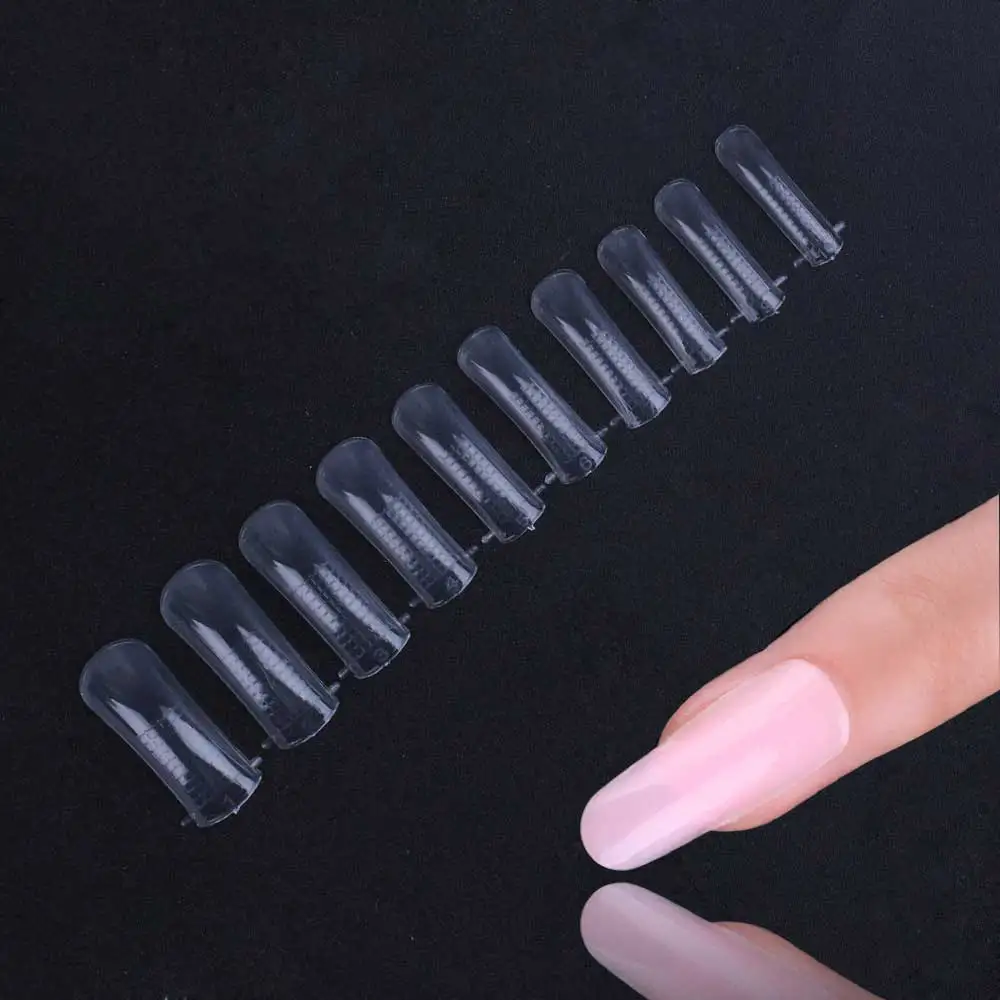 

100pcs/box Full Cover Fake Nails, Artificial Press on Long Ballerina, Transparent/Clear/Natural/white Nails Art Manicure Tool