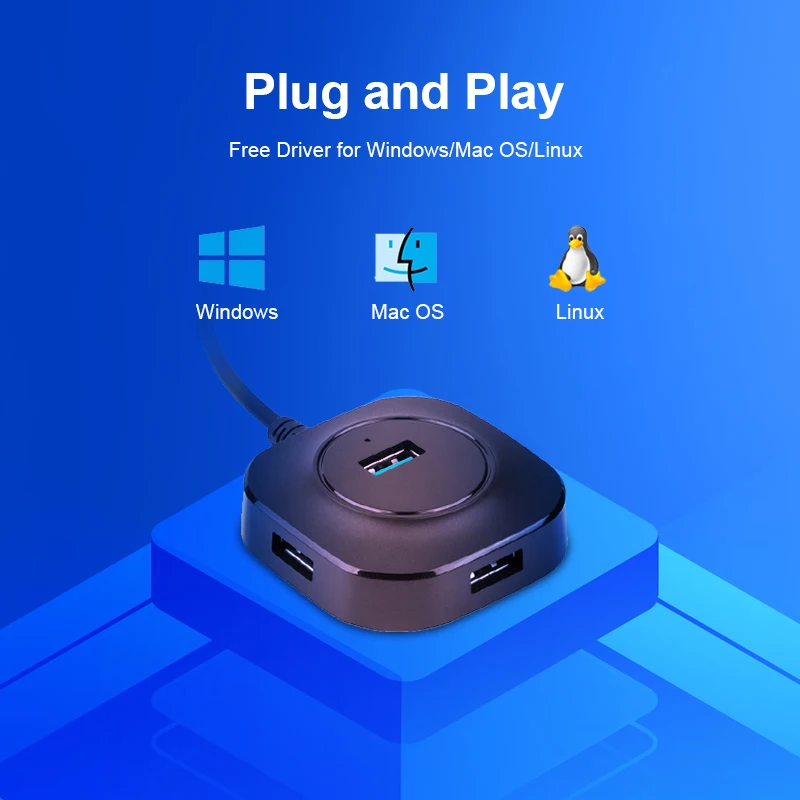 

Multi USB Hub 3.0 USB Splitter 4 Ports High Speed USB 3 2.0 Hub Adapter All In One Hab Expander For PC Computer Accessories