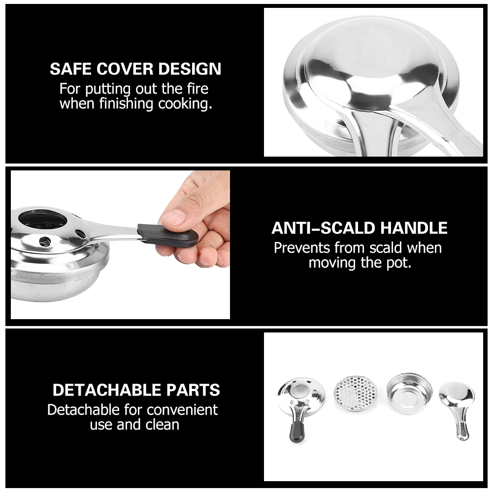 Открытый Мини нержавеющая сталь Ручка спиртовая плита топлива небольшой кемпинг