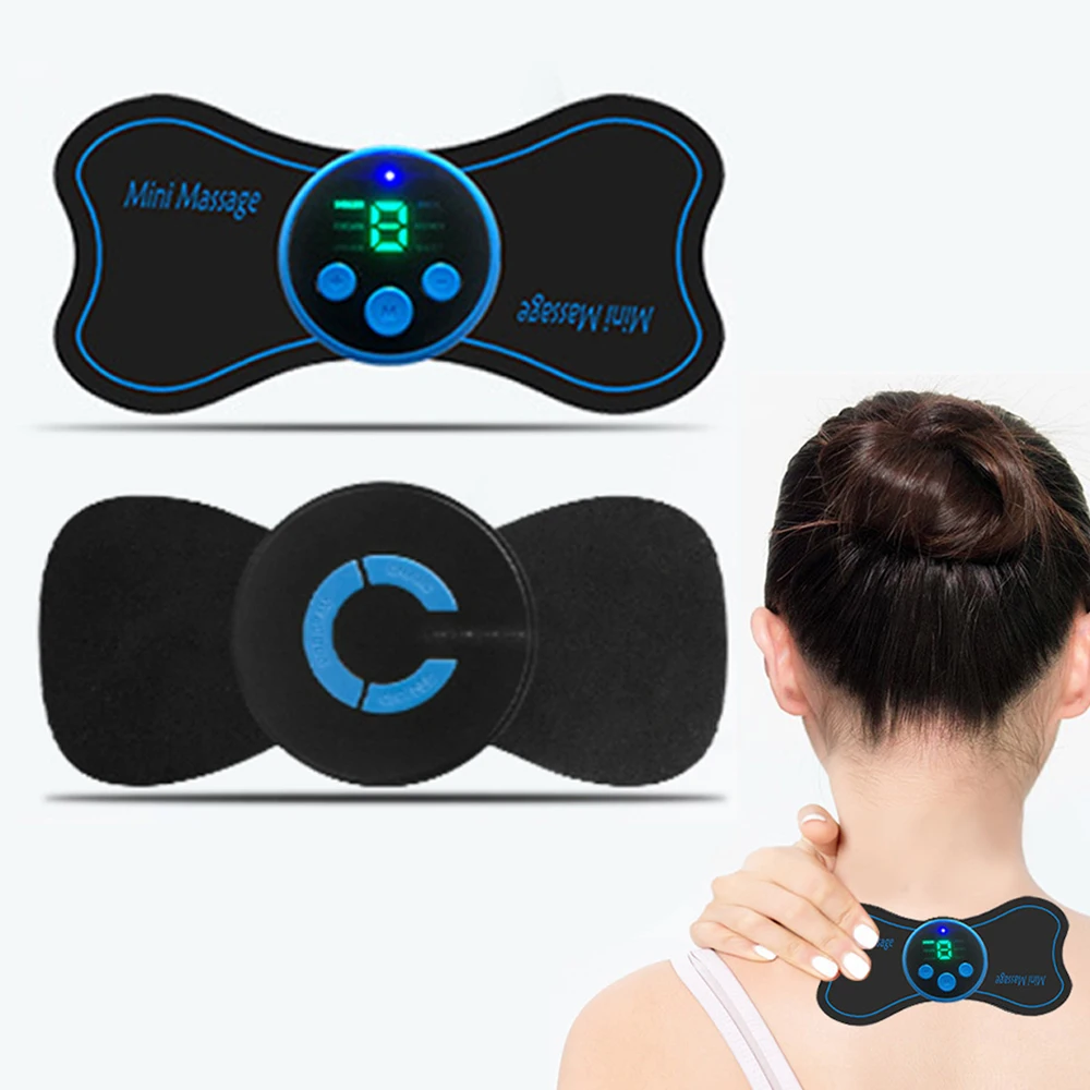 

Портативный Электрический мини-массажер для шеи, массажер для облегчения боли, стимулятор для спины и позвоночника, вибрация, расслабление ...