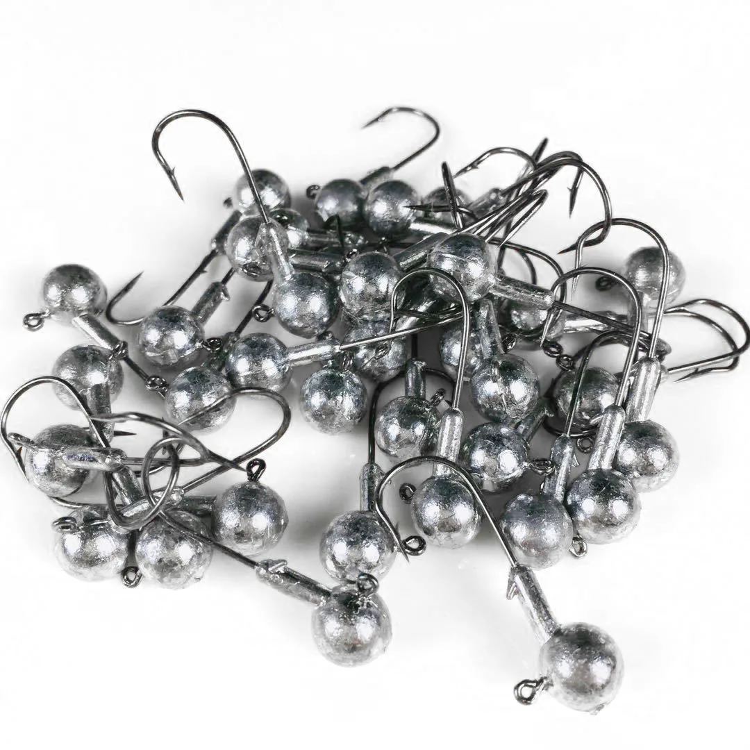 5PCS 2g 3.5g 5g 7g Fishing Hooks Crank Jig Head Fishhook Lead Lure Hard Baits Soft Worm Tackle Accessories | Спорт и развлечения