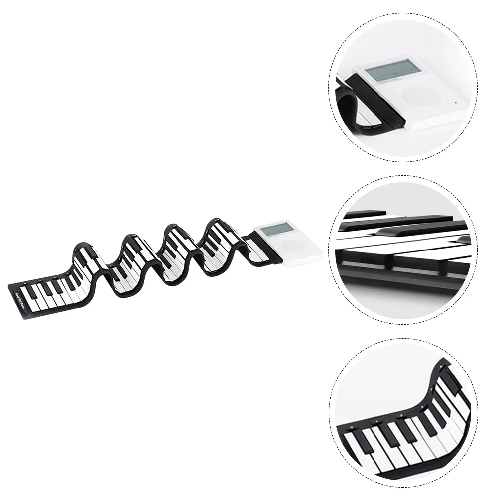 

1Pc 88 Keys Hand Roll Piano Adult Children Electronic Piano Foldable Piano